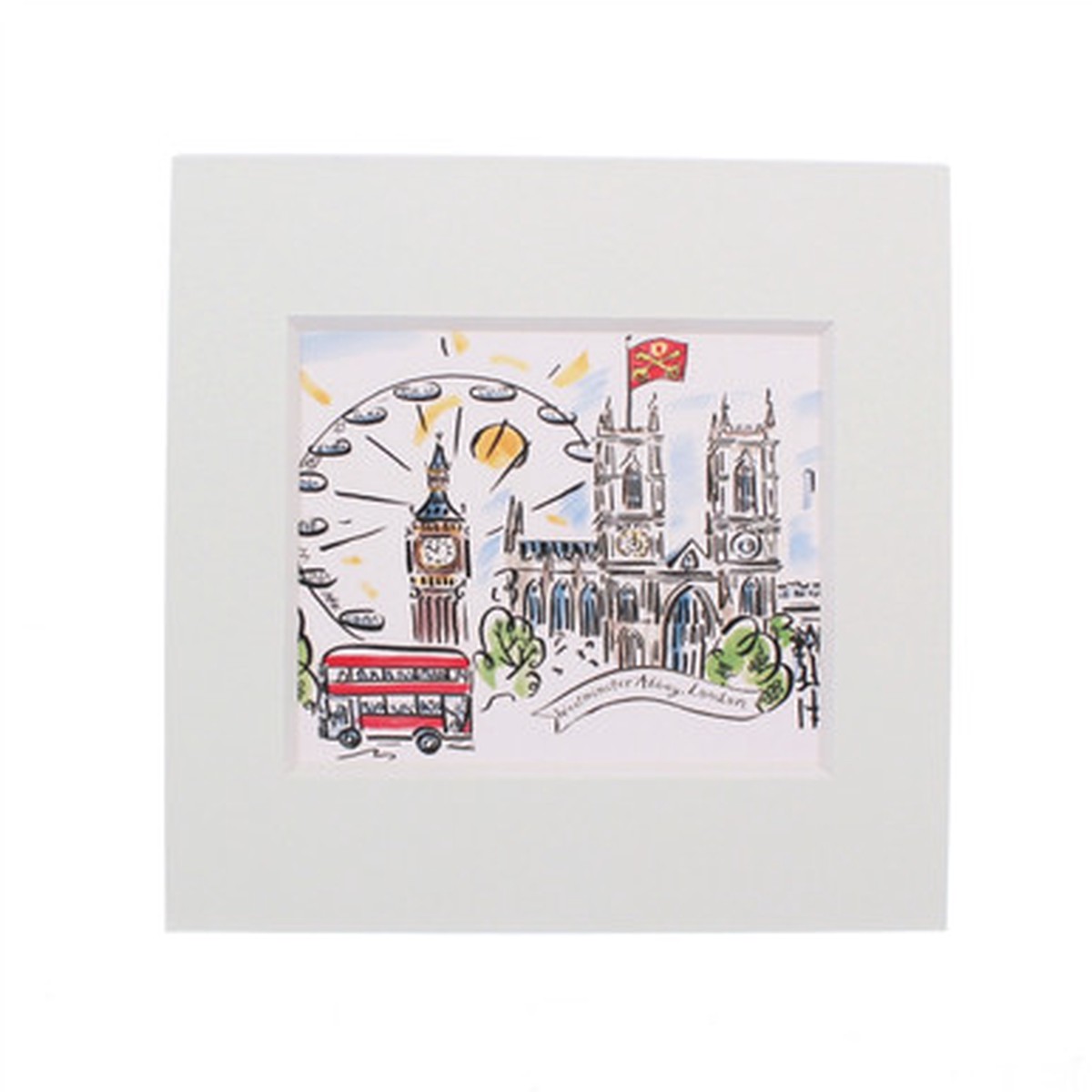 Westminster Abbey Scenes of London Mini Print